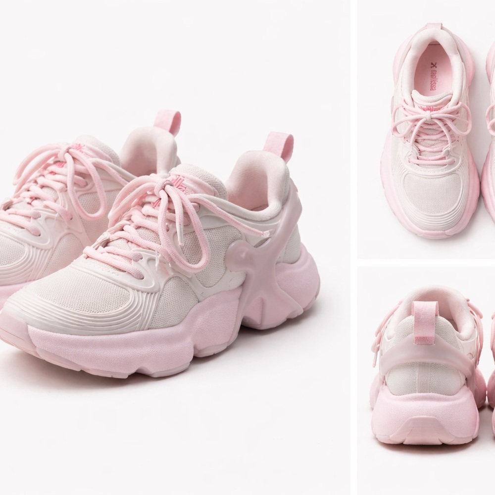 Melissa Pink and White Sneakers